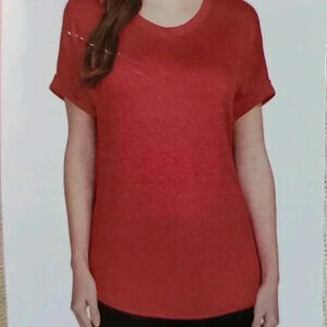 Matty m french terry roll cuff tee